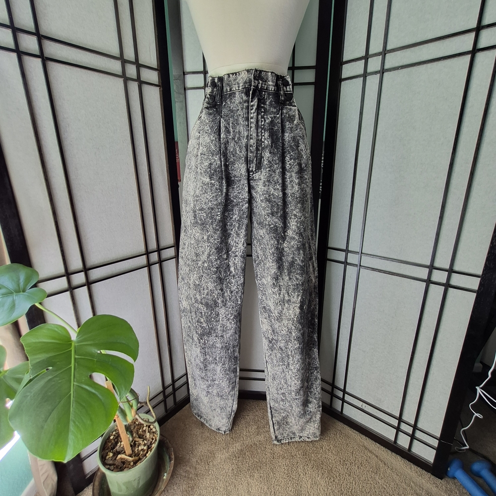 Vintage Original 1980s Rigolletto High-Waisted Acid Wash Jeans